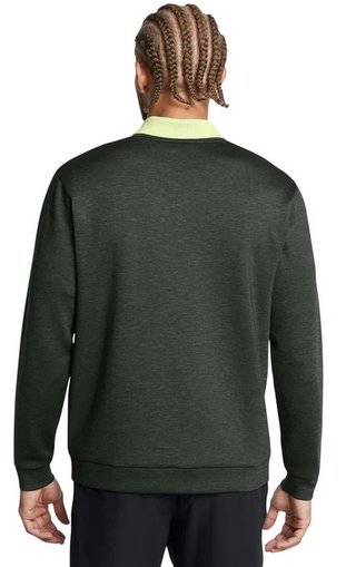 Under Armour Drive Midlayer Crew heren sweater, forest green