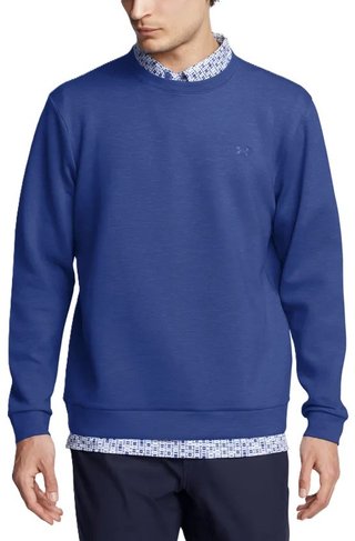 Under Armour Drive Midlayer Crew heren sweatshirt, blauw