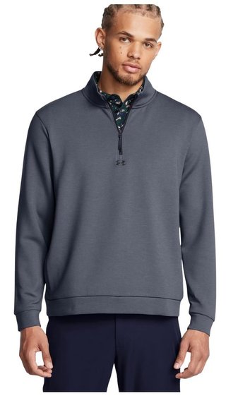 Under Armour Drive heren pullover, downpour gray/gravel/black