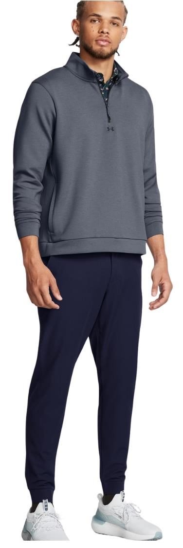Under Armour Drive heren pullover, downpour gray/gravel/black