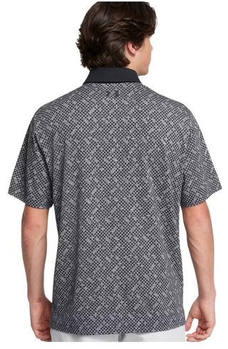 Under Armour Playoff 3.0 Check Jacquard heren polo, zwart/wit