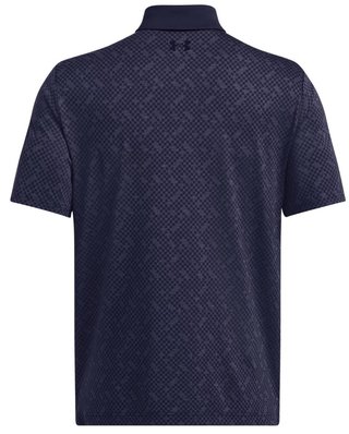Under Armour Playoff 3.0 Check Jaquard heren polo, midnight navy