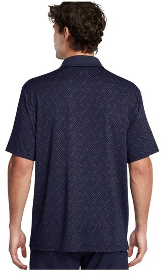 Under Armour Playoff 3.0 Check Jaquard heren polo, midnight navy