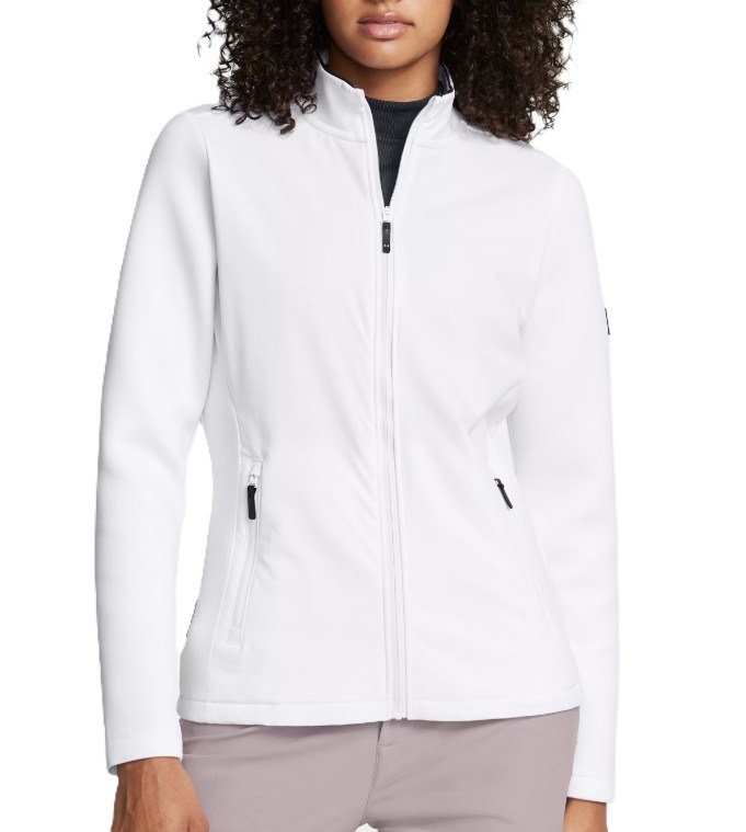 Under Armour Drive Pro Storm Hybrid full zip dames jack, wit