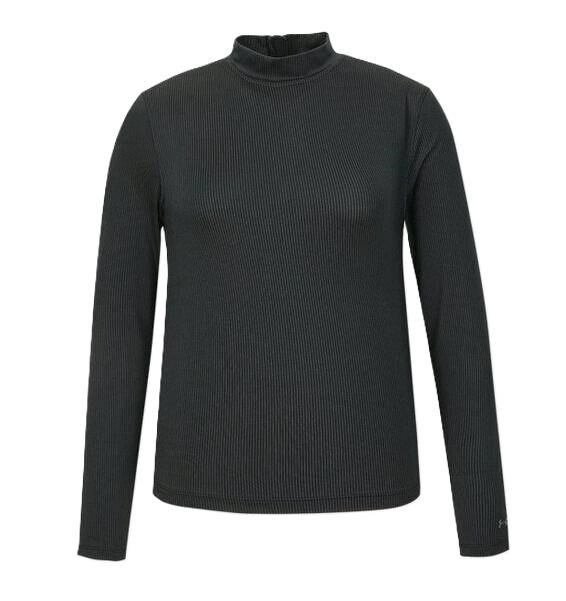 Under Armour Drive Long Sleeve Mock dames t-shirt, zwart