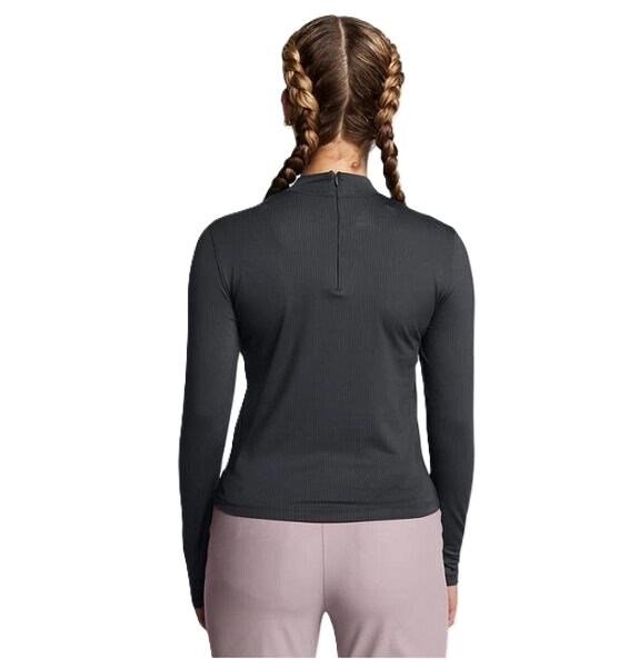 Under Armour Drive Long Sleeve Mock dames t-shirt, zwart