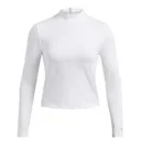 Under Armour Drive Long Sleeve Mock dames t-shirt, wit