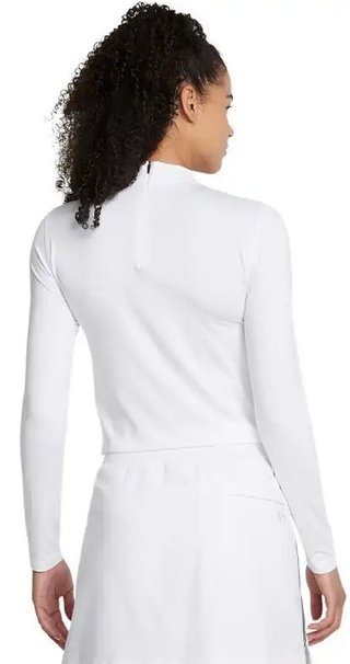 Under Armour Drive Long Sleeve Mock dames t-shirt, wit