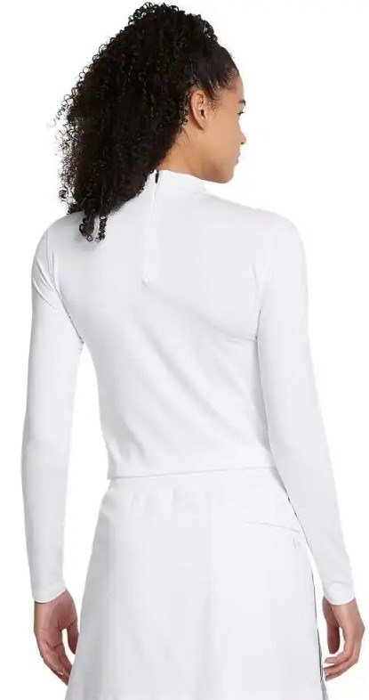 Under Armour Drive Long Sleeve Mock dames t-shirt, wit