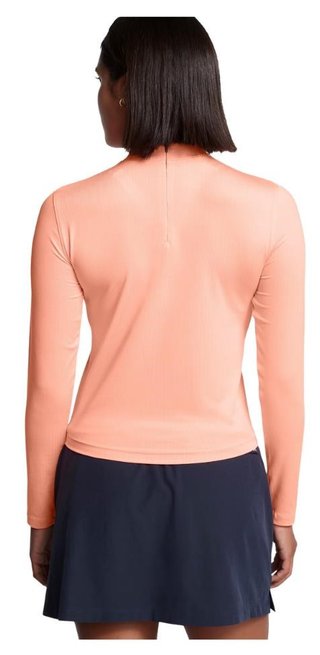 Under Armour Drive Long Sleeve Mock dames t-shirt, flare orange