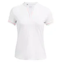 Under Armour Playoff 3.0 Novelty dames polo, wit/flarer orange