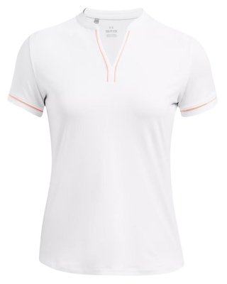 Under Armour Playoff 3.0 Novelty dames polo, wit/flarer orange