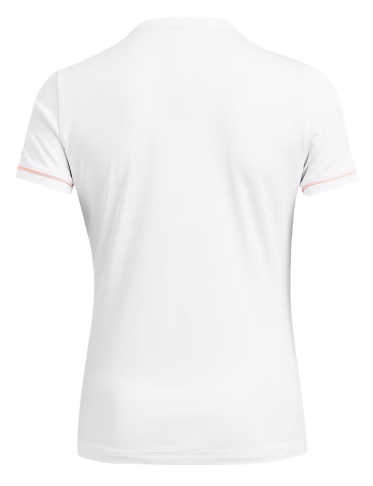 Under Armour Playoff 3.0 Novelty dames polo, wit/flarer orange