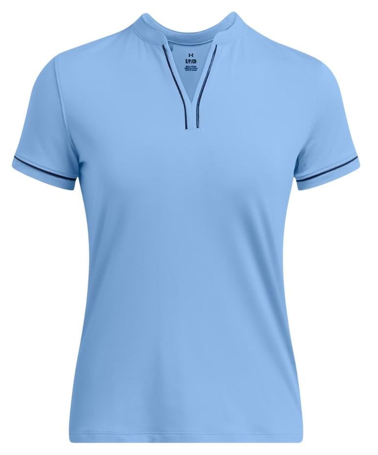Under Armour Playoff 3.0 Novelty dames polo, horizon blue/midnight navy