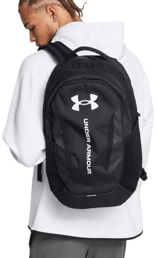 Under Armour Hustle 6.0 Backpack unisex, zwart