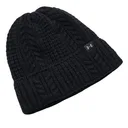 Under Armour Halftime Cable Knit dames beanie, zwart