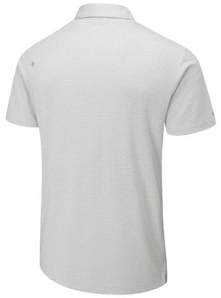 PING Halcyon Honeycomb heren polo, silver multi
