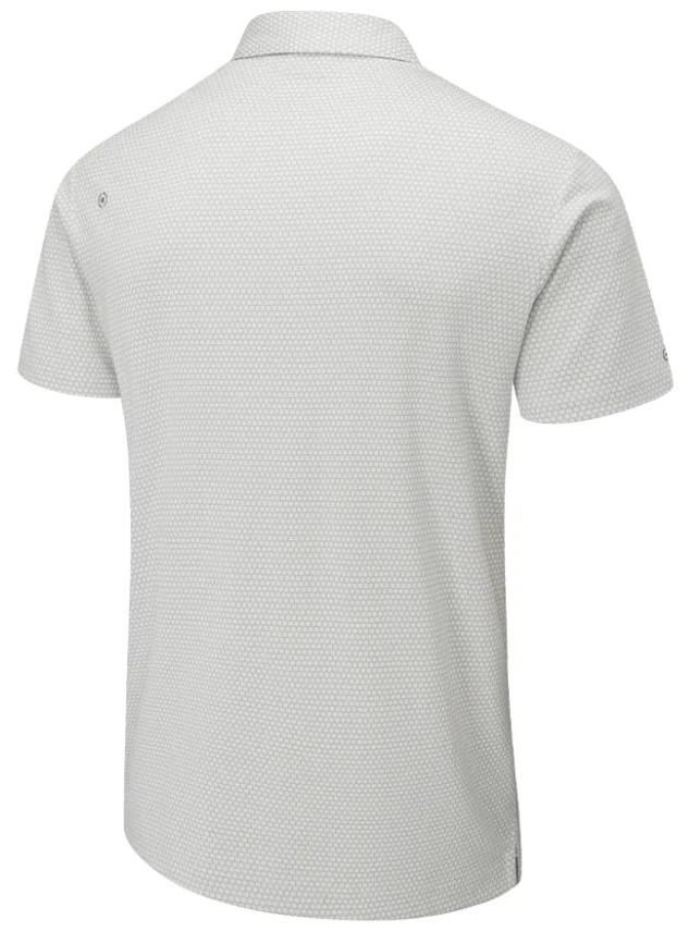 PING Halcyon Honeycomb heren polo, silver multi