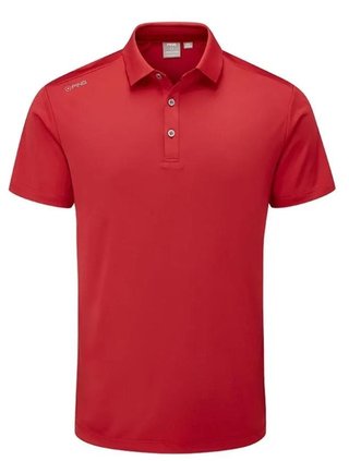 PING Lindum heren polo, rich red
