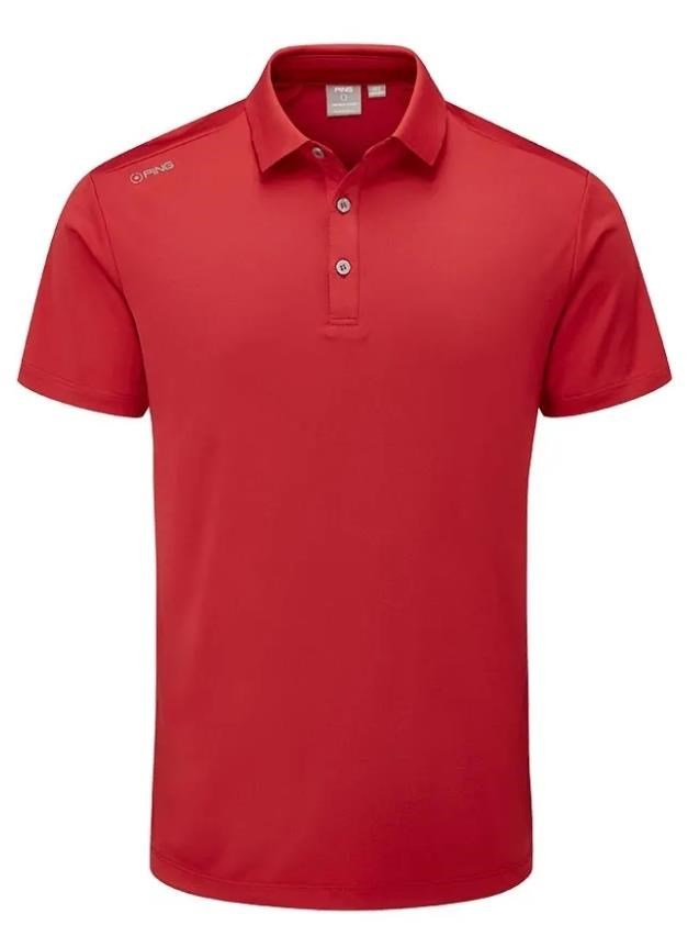 PING Lindum heren polo, rich red