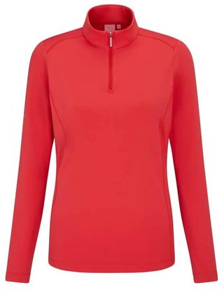 PING Aveline Half Zip dames sweater, cayenne