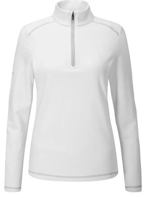 PING Sonya Fleece dames sweatshirt, wit
