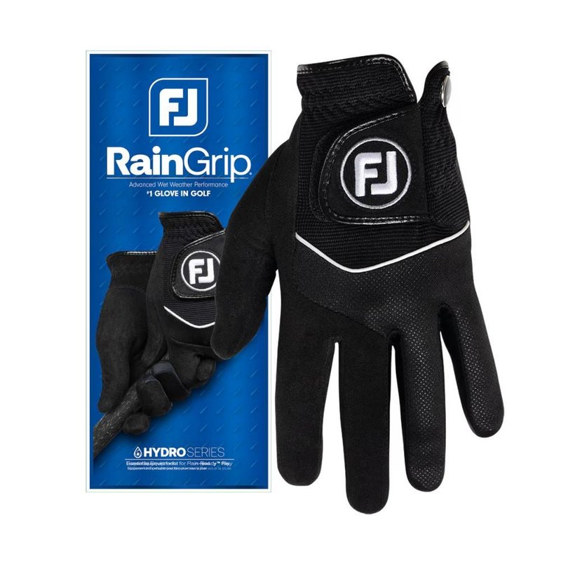 FootJoy RainGrip 24 heren golfhandschoen, zwart