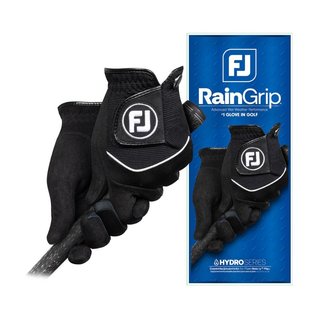 FootJoy RainGrip 24 heren golfhandschoenen (paar), zwart