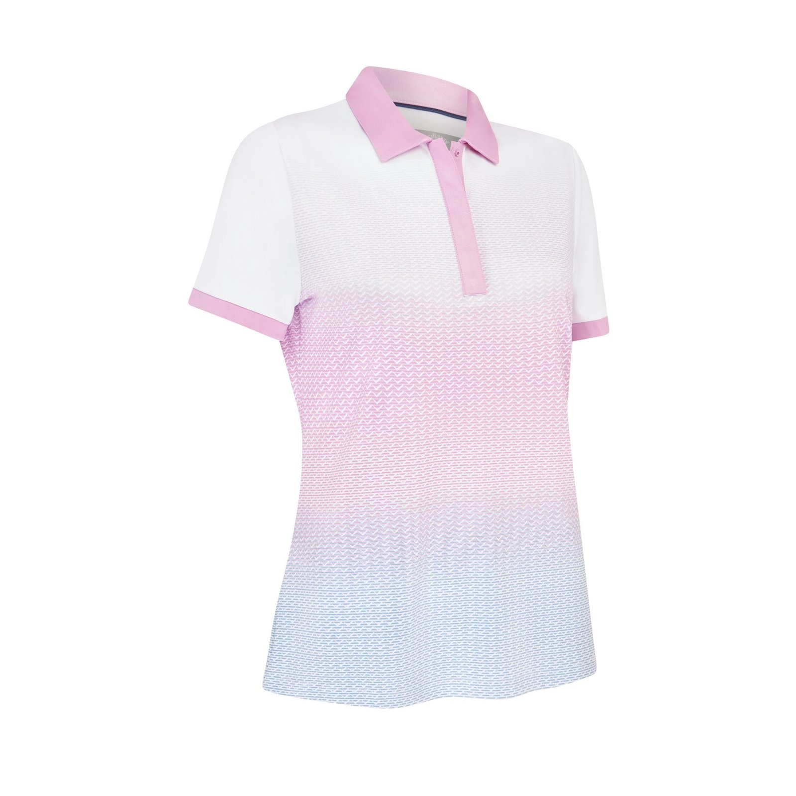 Callaway Chev Gradient Short Sleeve dames polo, brilliant white
