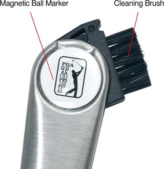 PGA Tour Multi-Tool Outil Polyvalent divot tool, zilver