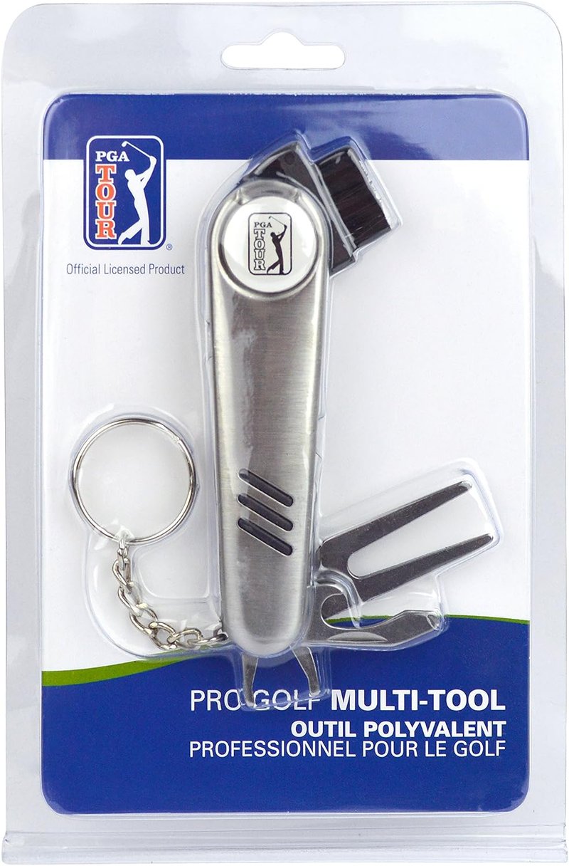 PGA Tour Multi-Tool Outil Polyvalent divot tool, zilver