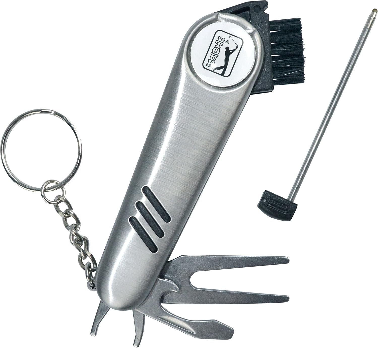 PGA Tour Multi-Tool Outil Polyvalent divot tool, zilver