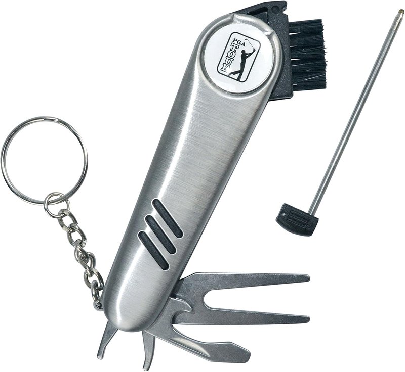 PGA Tour Multi-Tool Outil Polyvalent divot tool, zilver