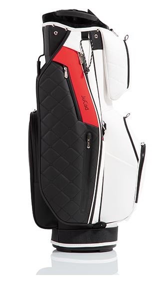 JuCad First Class cart bag, zwart-rood