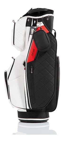 JuCad First Class cart bag, zwart-rood