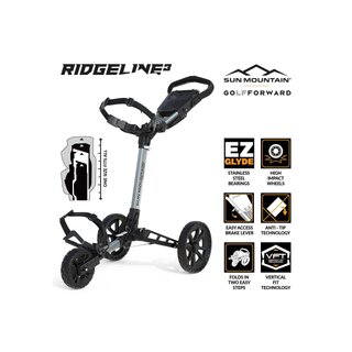 Sun Mountain Ridgeline 3 manuele trolley, zilver