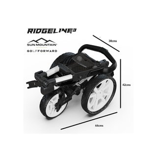 Sun Mountain Ridgeline 3 handmatige golftrolley, sand/hunter