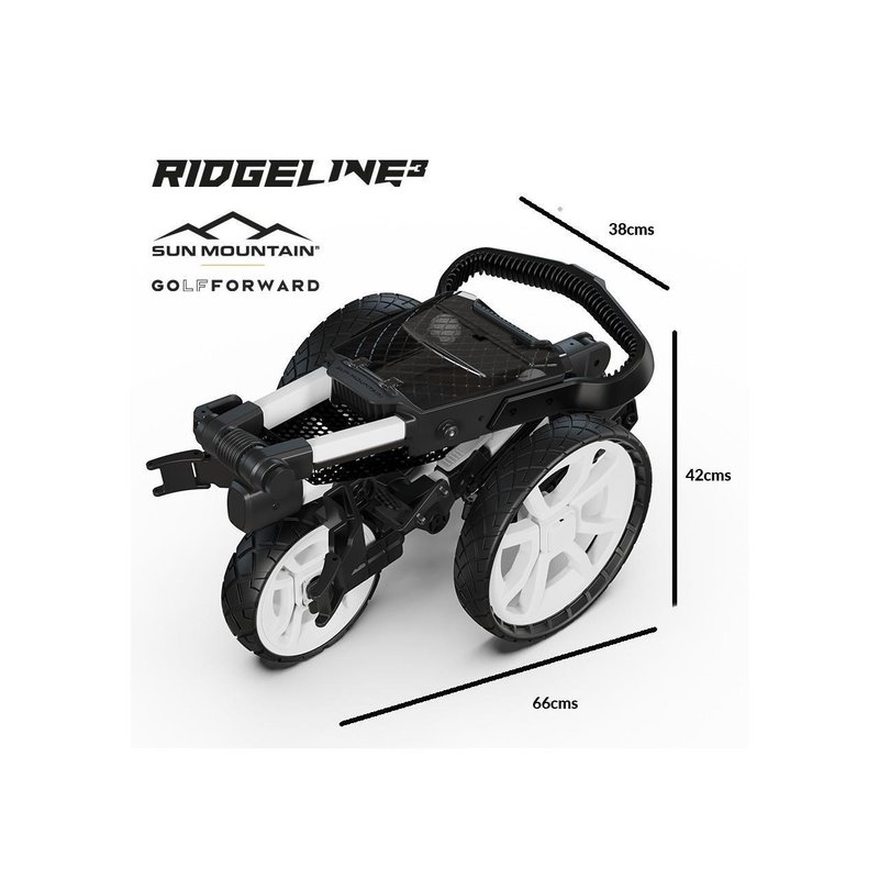 Sun Mountain Ridgeline 3 handmatige golftrolley, sand/hunter