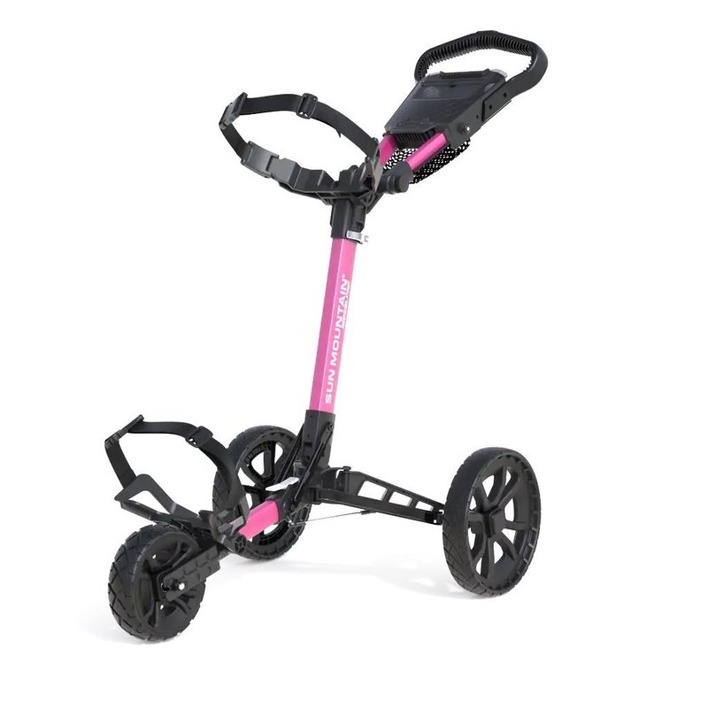 Sun Mountain Ridgeline 3 handmatige golftrolley, roze