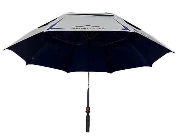 Sun Mountain H2NO Chrome UV paraplu 68", marineblauw