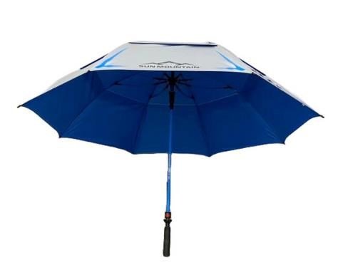 Sun Mountain H2NO Chrome UV paraplu 68", blauw