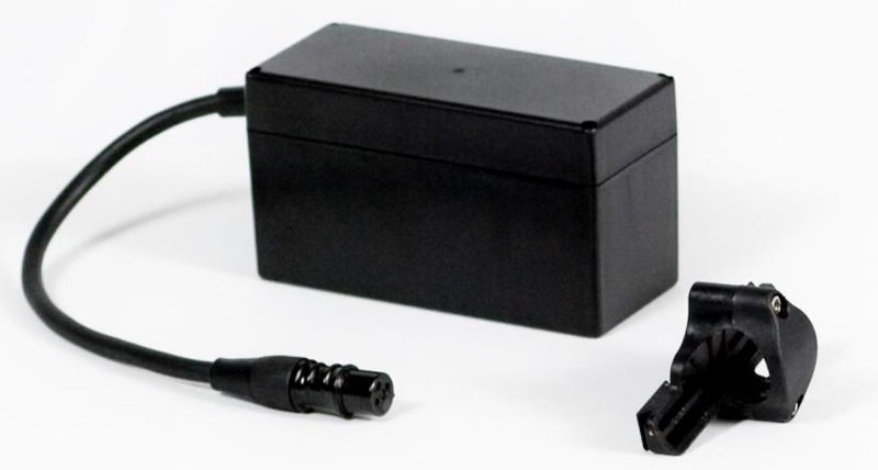 Davies Caddy Lithium batterij 9Ah, vooras bevestiging, trolley accessoire, zwart