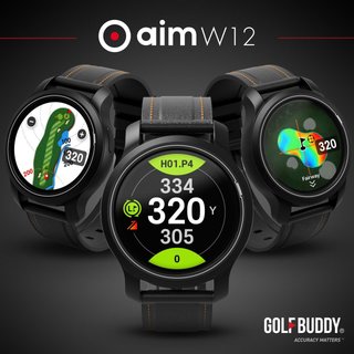Golf Buddy aim W12 GPS golfhorloge
