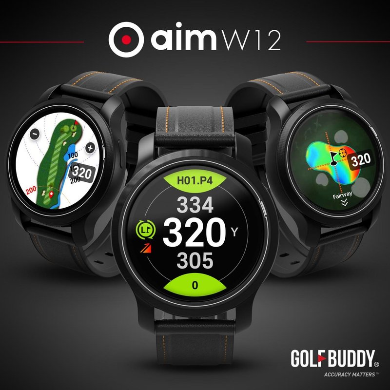 Golf Buddy aim W12 GPS golfhorloge