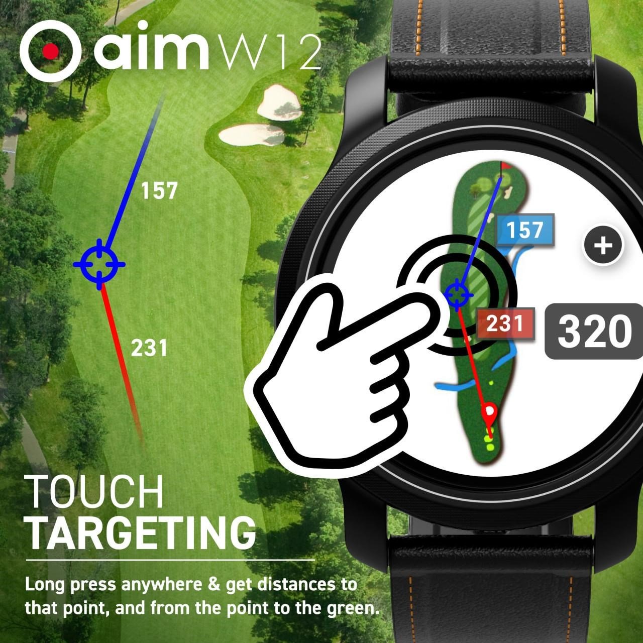 Golf Buddy aim W12 GPS golfhorloge