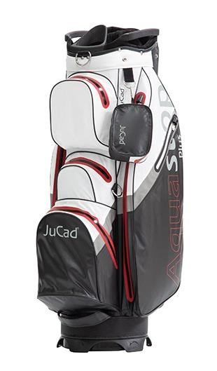 JuCad Aquastop Plus Facelift cart bag, zwart/wit/rood