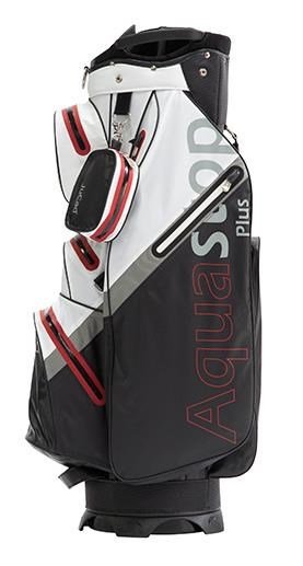 JuCad Aquastop Plus Facelift cart bag, zwart/wit/rood