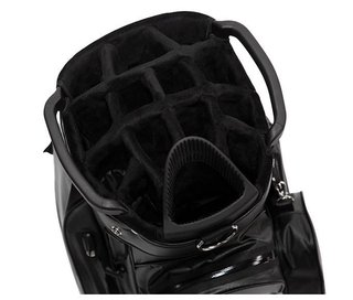 JuCad Aquastop Plus Facelift cart bag, zwart/wit/rood