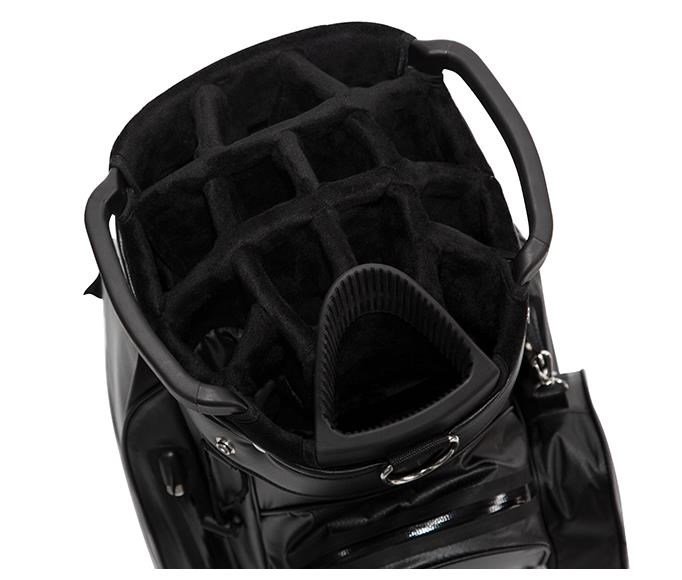 JuCad Aquastop Plus Facelift cart bag, zwart/wit/rood
