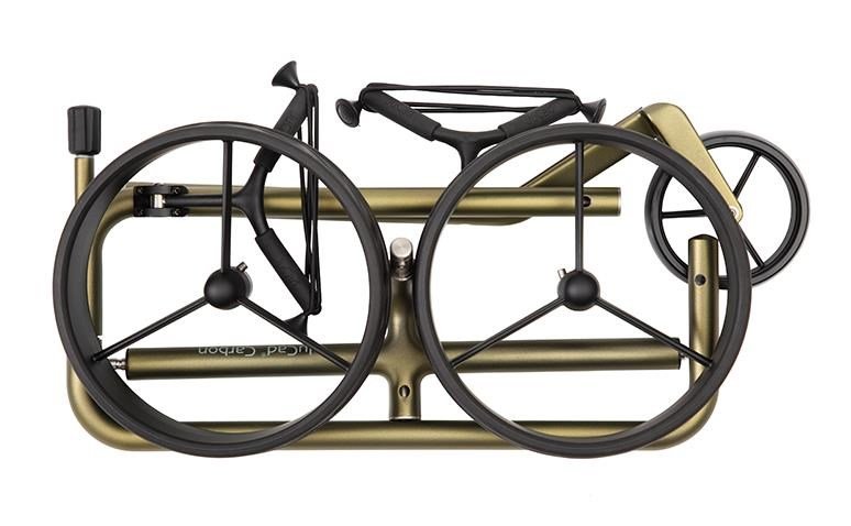 JuCad Carbon Verde Black handwagen, speciale editie + draagtas JTT, carbon